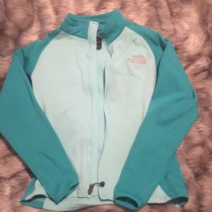 Blue North Face Zip-up Jacket